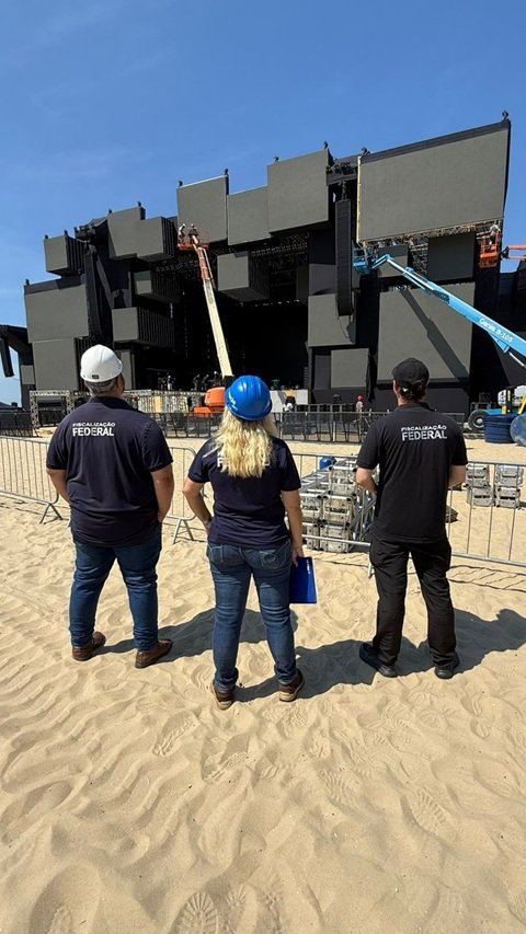 Fiscalização do Crea-RJ presente no Réveillon de Copacabana